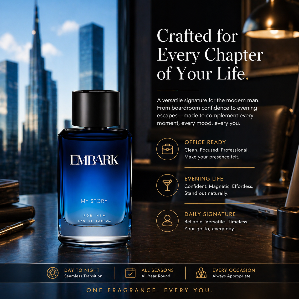 My Story For Him - Eau De Parfum (EDP) Embark Perfumes Best Perfume for men Best Perfume for women Buy Perfume Online Best Perfume for Her Best Perfume for Her Long Lasting Perfumes