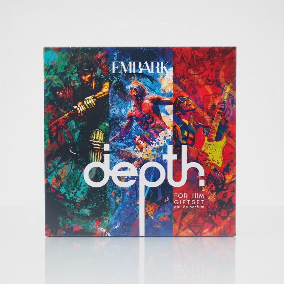 DEPTH Giftset for Him - Eau De Parfum (EDP) - 3 x 20 ml