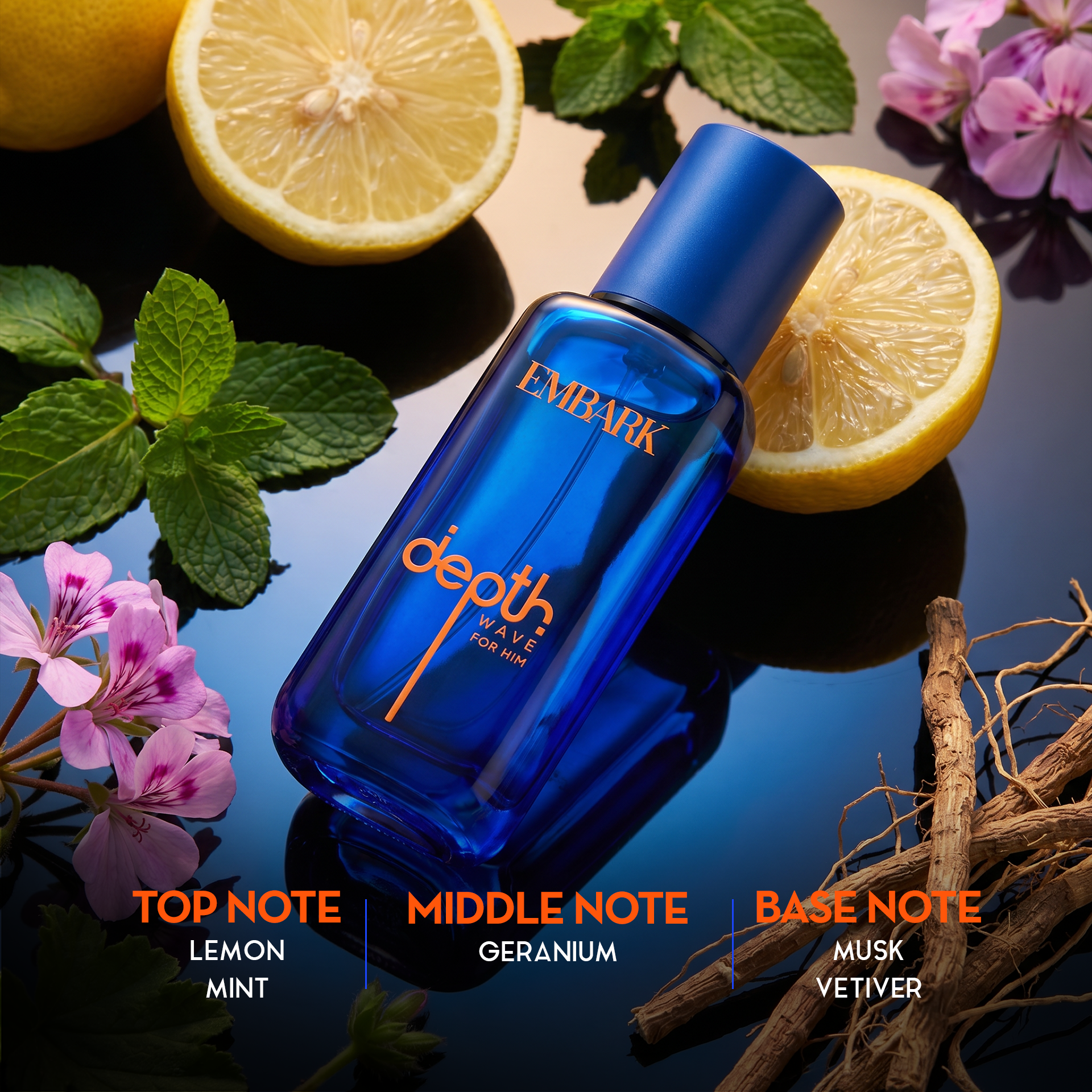 Wave For Him - Eau De Parfum (EDP) Embark Perfumes Best Perfume for men Best Perfume for women Buy Perfume Online Best Perfume for Her Best Perfume for Her Long Lasting Perfumes