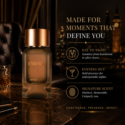Wood Oud For All - Eau De Parfum (EDP) Embark Perfumes Best Perfume for men Best Perfume for women Buy Perfume Online Best Perfume for Her Best Perfume for Her Long Lasting Perfumes