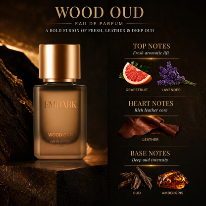 Wood Oud For All - Eau De Parfum (EDP) Embark Perfumes Best Perfume for men Best Perfume for women Buy Perfume Online Best Perfume for Her Best Perfume for Her Long Lasting Perfumes
